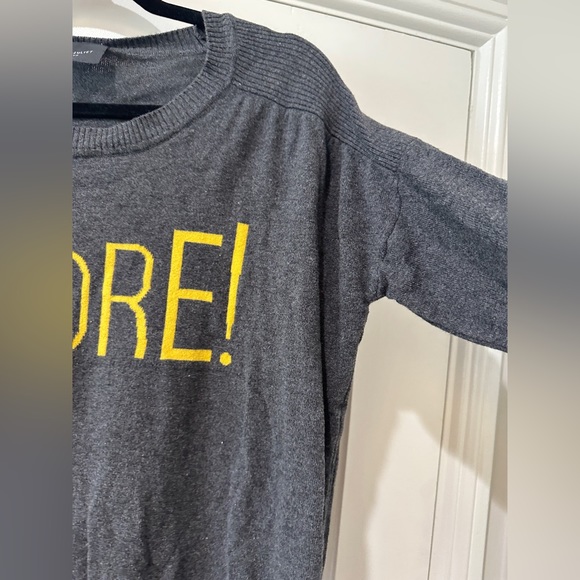 J’Adore ! love Paris Romeo & Juliet knit grey sweater top blouse - Picture 10 of 13